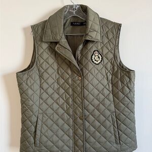 Ralph Lauren Olive Quilted Vest